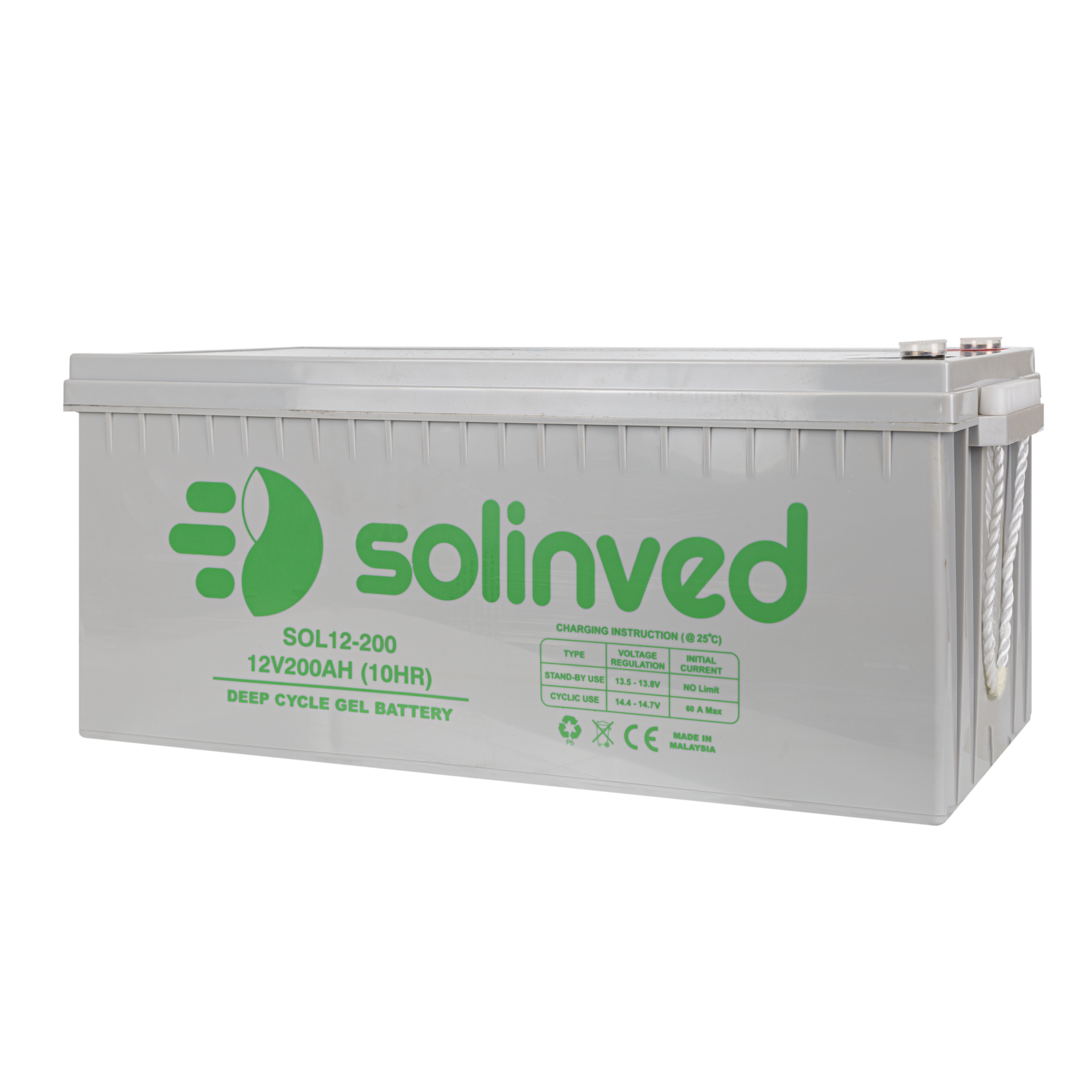 SOLİNVED 12V 200AH JEL AKÜ