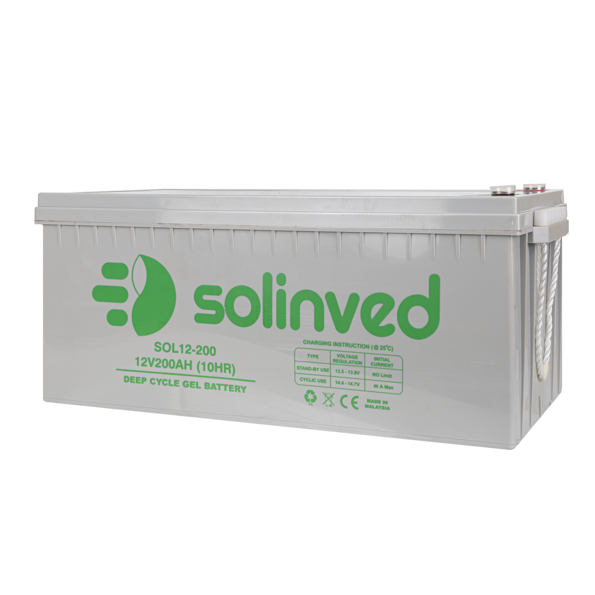 SOLİNVED 12V 200AH JEL AKÜ