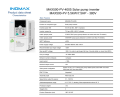 İnomax 5.5 kW 7.5 HP Trifaze Solar Pompa Sürücü İnverteri