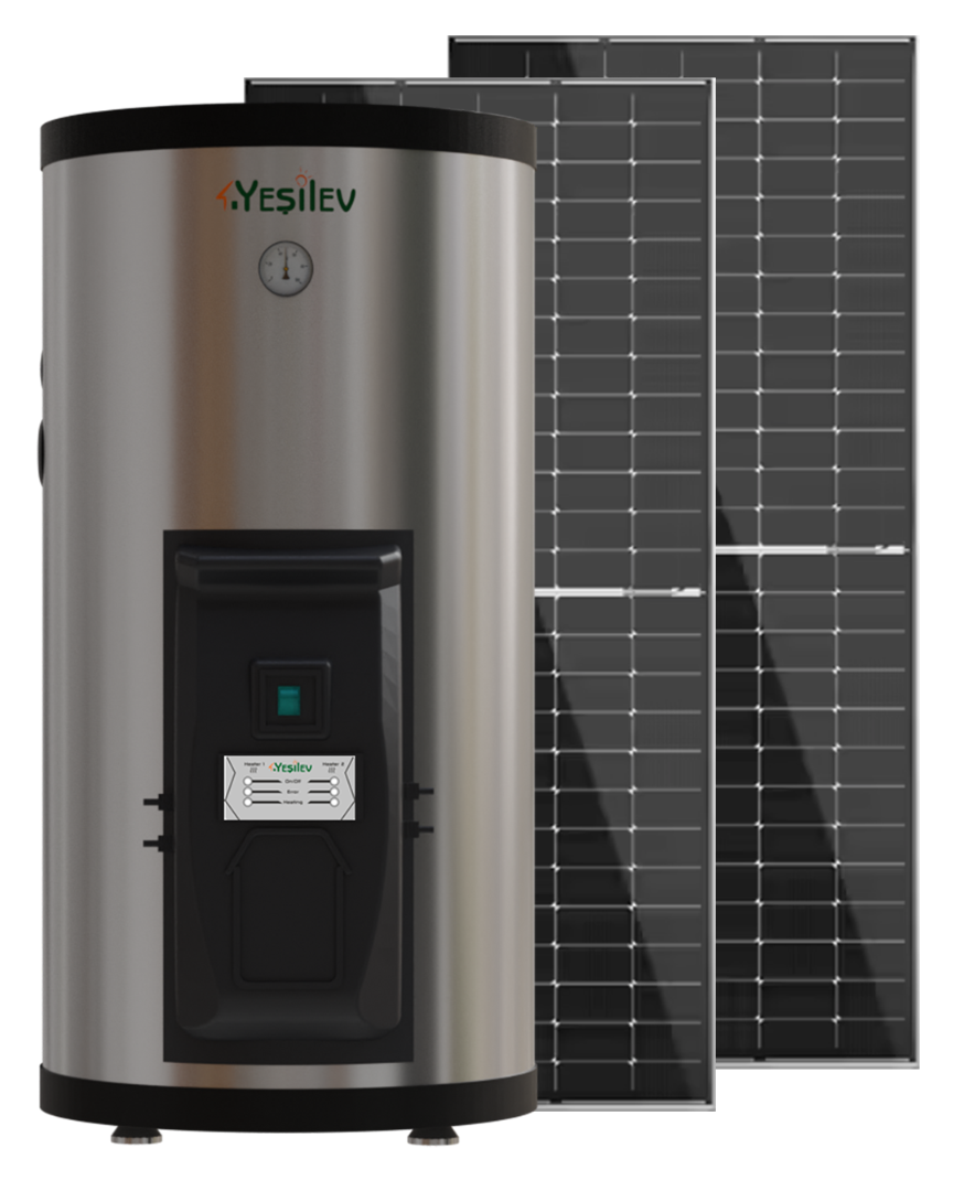 Yeşil Ev SOLAR Güneş paneli ile çalışan su ısıtıcı SUNBOİL BOYLER  150 Litre(Fiyata panel dahil değildir)